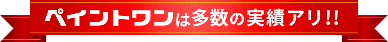 ペイントワンはは多数の実績アリ!!