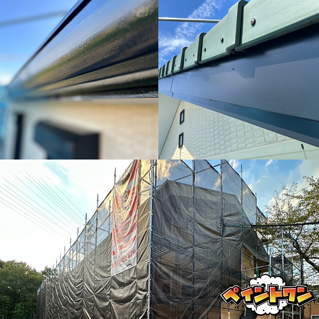 本日いなべ市にてアパート足場完成✨